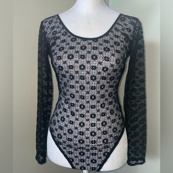 Victoria's Secret Tops - VICTORIA SECRET SHEER BODYSUIT
